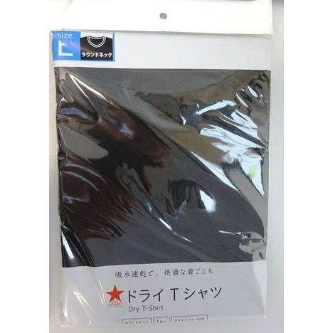 ドライTシャツ BK L:DO